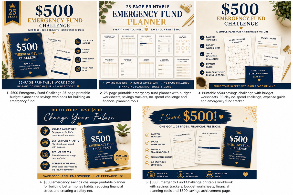 $500 Emergency Fund Challenge