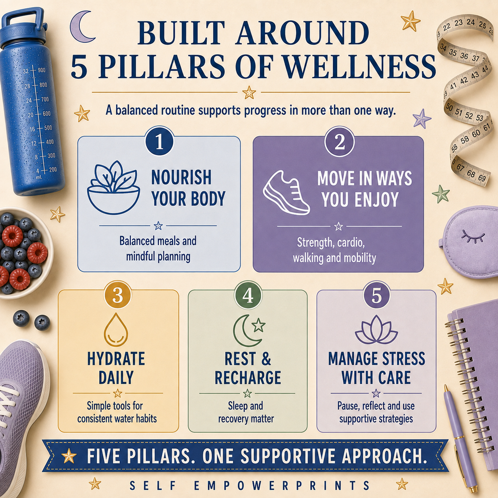 Healthy Weight-Loss Planner Printable Wellness Workbook