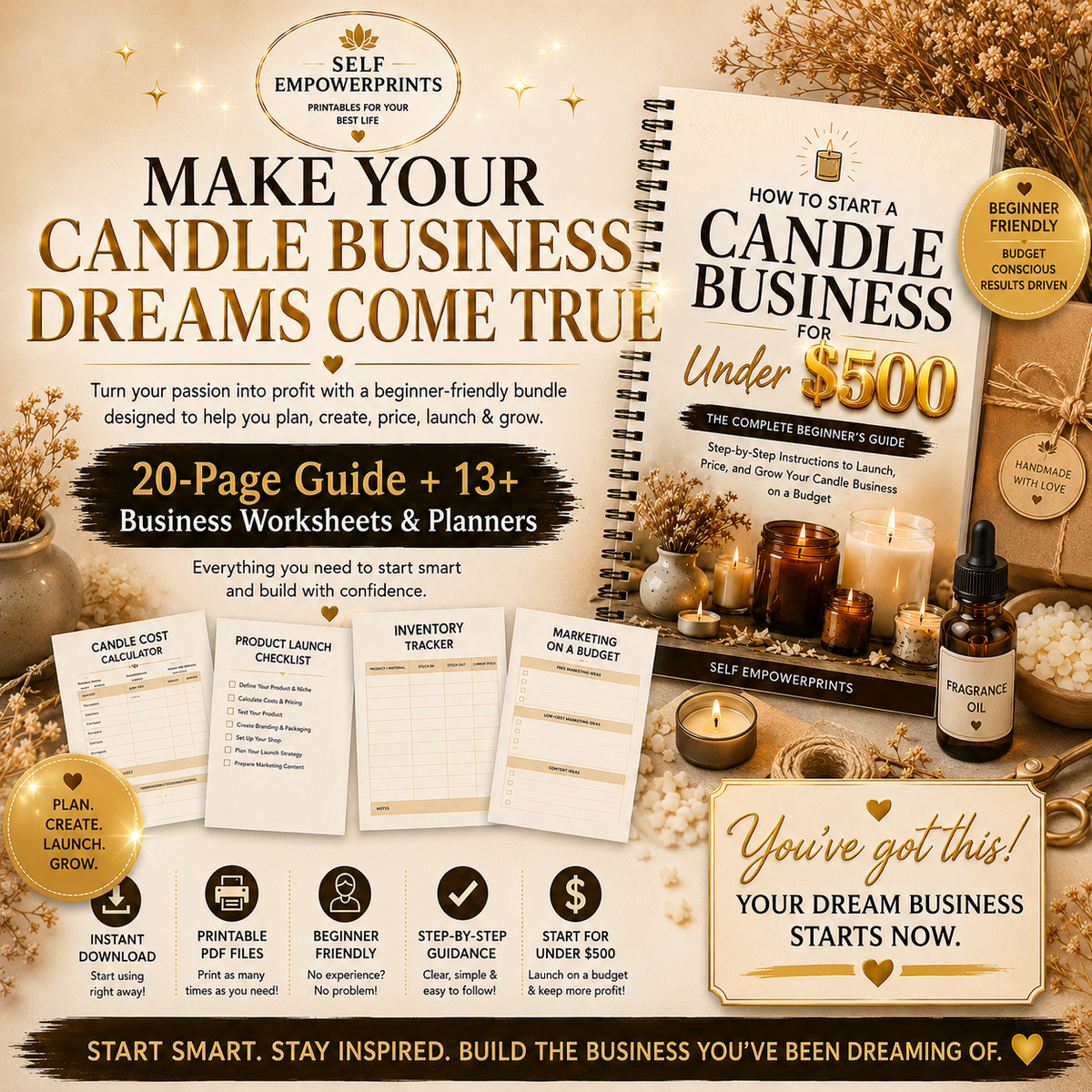 How to Start a Candle Business for Under $500