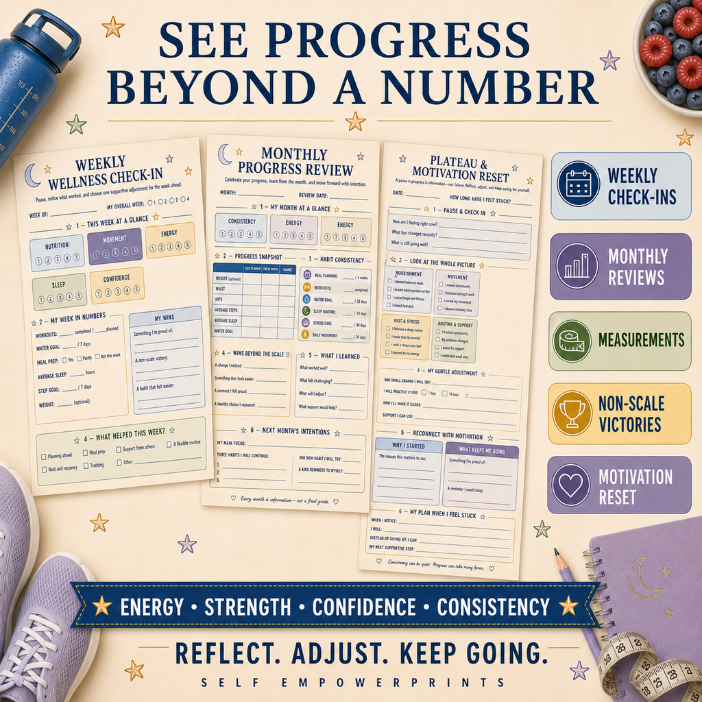 Healthy Weight-Loss Planner Printable Wellness Workbook